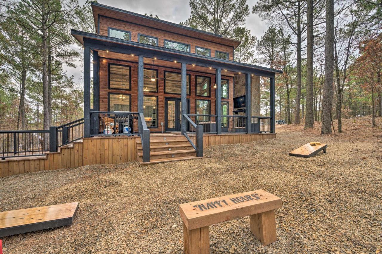 Luxury Cabin In The Woods With Hot Tub And Yard Games! Брокен-Боу Экстерьер фото