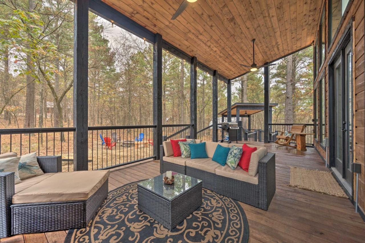 Luxury Cabin In The Woods With Hot Tub And Yard Games! Брокен-Боу Экстерьер фото