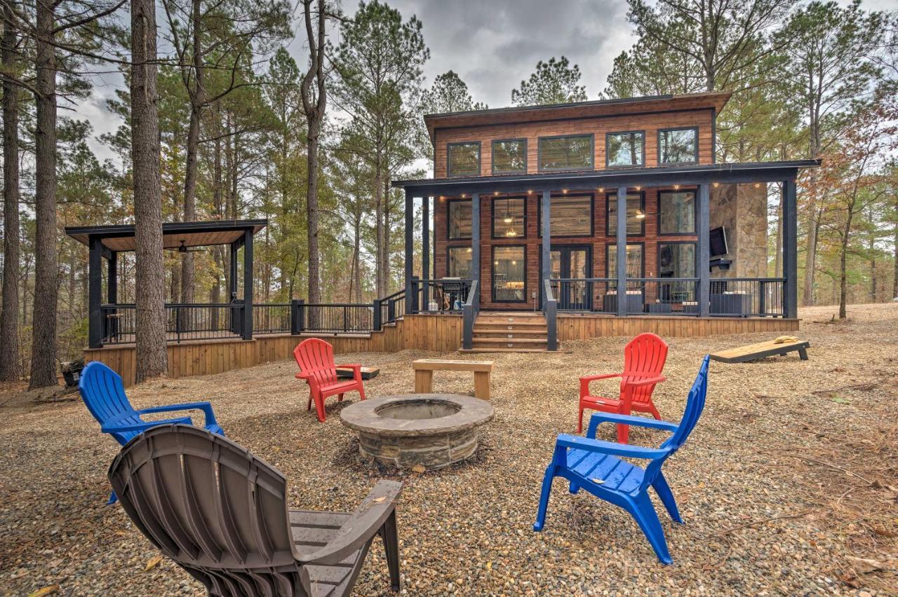 Luxury Cabin In The Woods With Hot Tub And Yard Games! Брокен-Боу Экстерьер фото