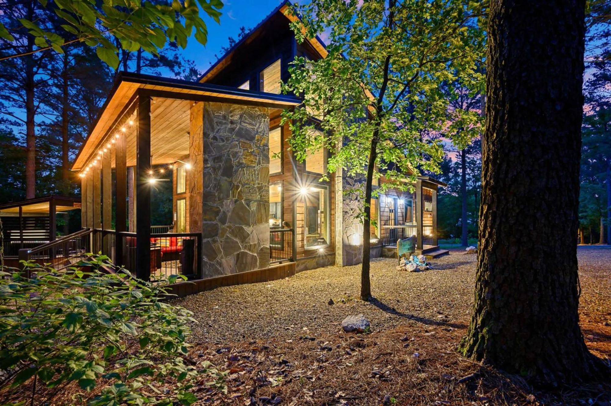 Luxury Cabin In The Woods With Hot Tub And Yard Games! Брокен-Боу Экстерьер фото