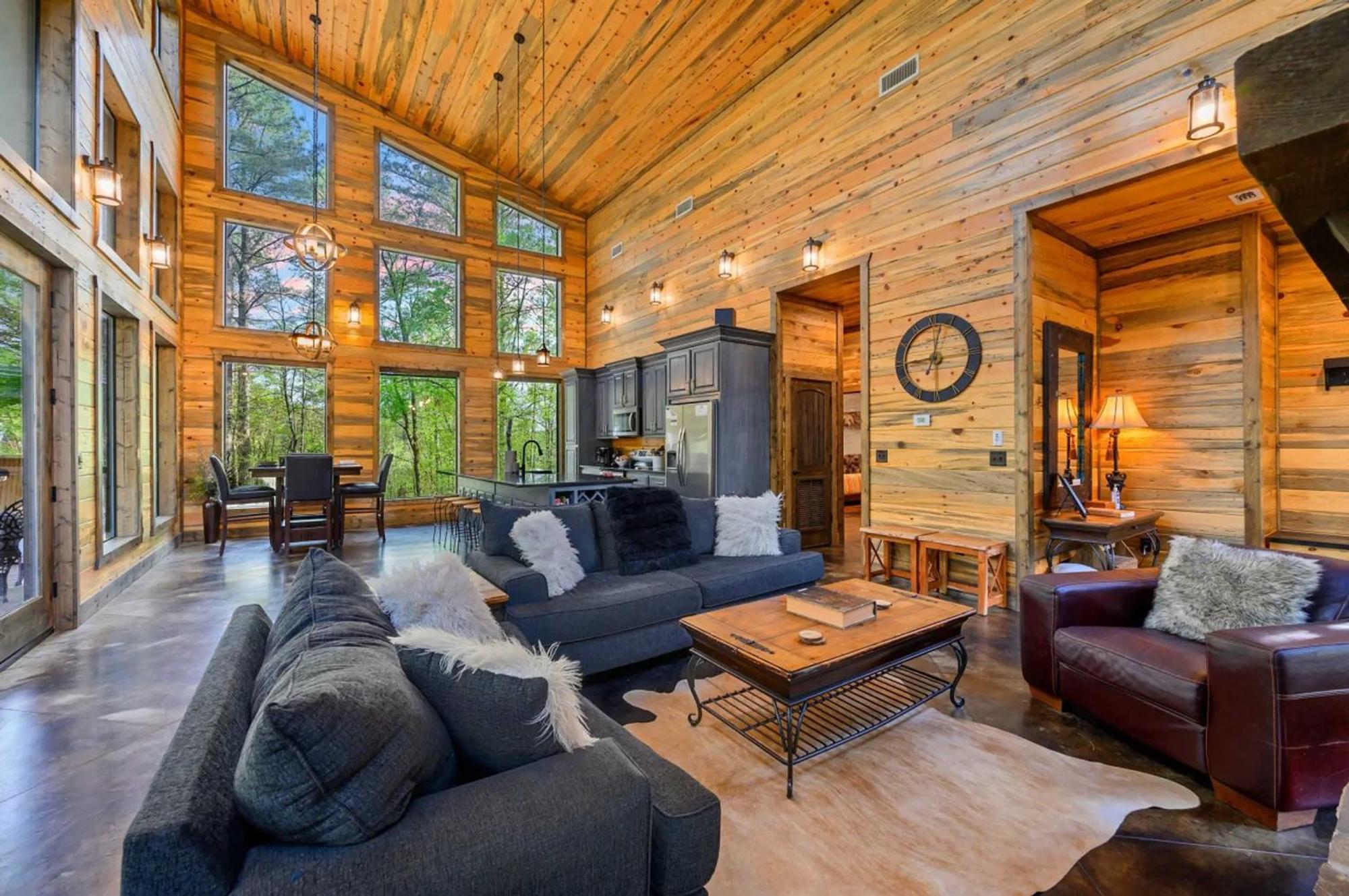 Luxury Cabin In The Woods With Hot Tub And Yard Games! Брокен-Боу Экстерьер фото